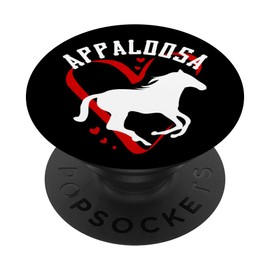 Appaloosa Horse Breed Riding Silhouette Red Black Heart
