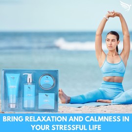 Spa Gift Sets For Women - Ocean Bath Sets for Women Gifts; Birthday Pamper Gifts For Women has Shower Gel, Body Lotion, Soap and Bath Salts; Gift Sets For Women; Mothers Day Gift Set