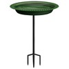 Garbuildman Extra-Large Freestanding Birdbath Bowl, Detachable Decoration Spa with Metal