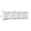 Haotian FRG48-L-W, White Wall Display Storage Unit with 4 Components