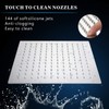 Voolan Rain Shower Head with Goose Neck Curve Arm, All