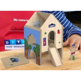 Lowe's NEW Lowe's Mini-Treehouse Kids Workshop Build & Grow DIY Kit w Patch August 2024