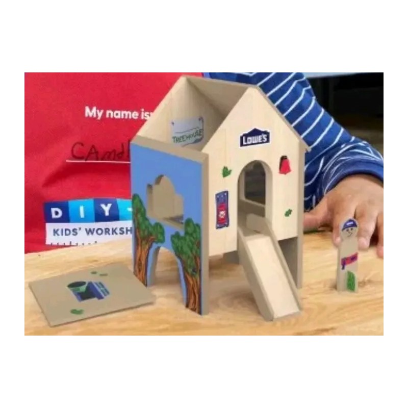 Lowe's NEW Lowe's Mini-Treehouse Kids Workshop Build & Grow DIY