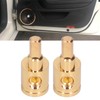2pcs 0GA Wire Reducer Terminal Connector Pure Copper Gold Plated