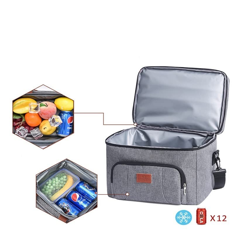 Versatile 10L Outdoor Lunch Cooler Bag - Portable, Thermal Insulated