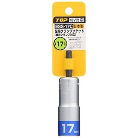Top Industry (TOP) Scaffold Clamp Socket for Electric Drills, 0.7 inch (17 mm) Opposite Side, 12 Angle Specifications, Compatible with Dual Use Clamps, Bit ESS-17C, Tsubamesanjo, Made in Japan *6 Pieces