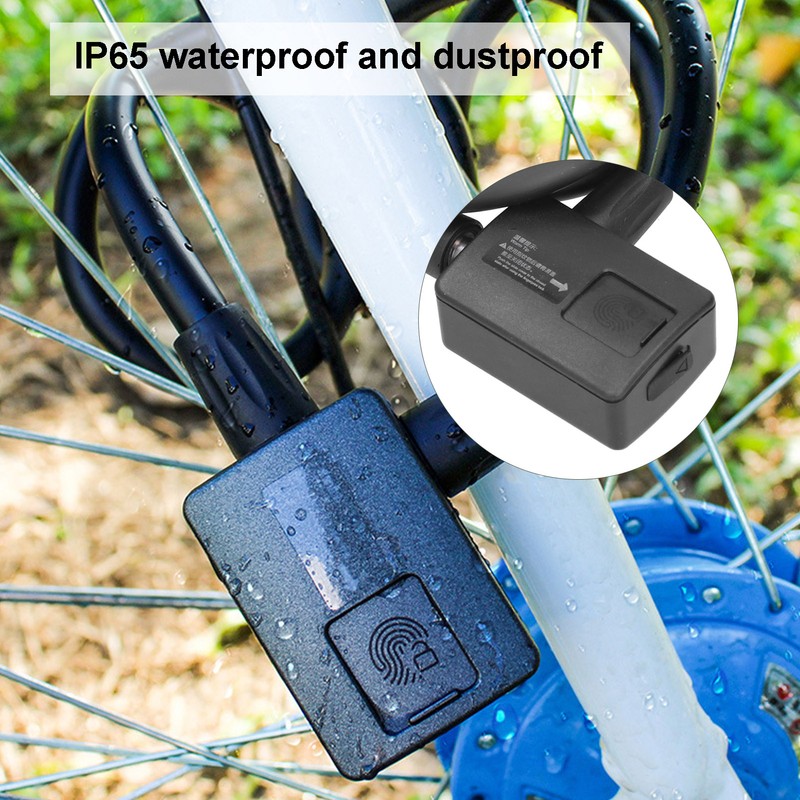 3.7V Electric Bike Lock Bluetooth Fingerprint Bike Lock with Waterproof