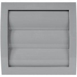 Vent Systems 100 mm (153 x 148) Grey Vent Cover for Dryer Exhaust Ventilation Pipe, White Vented Outdoor Dryer Vent Cover Opening Flap