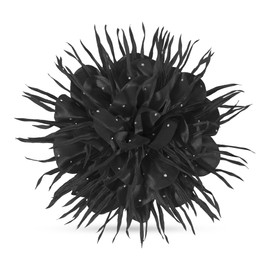 Mecool 7.09" Flower Hair Clips for Weddings Women's Brooches & Pins Corsage Women's Hair Jewellery | Ponytail Holder | Ladies Brooches for Wedding | Hair Styling Accessories for Girls - Black