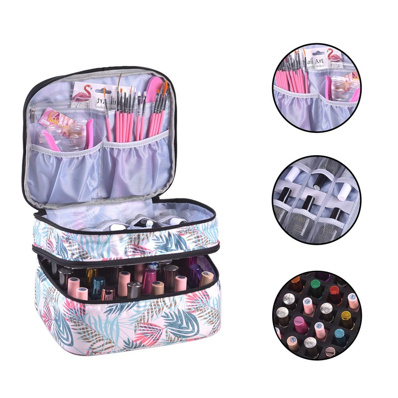 ZFZGFRCS Nail Polish Organizer- Holds 30 Bottles Nail Supply Organizers