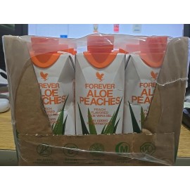 Forever Aloe Vera Gel Aleo Peaches Minis - 12  /0.33ml To GO size. KOSHER/HALAL