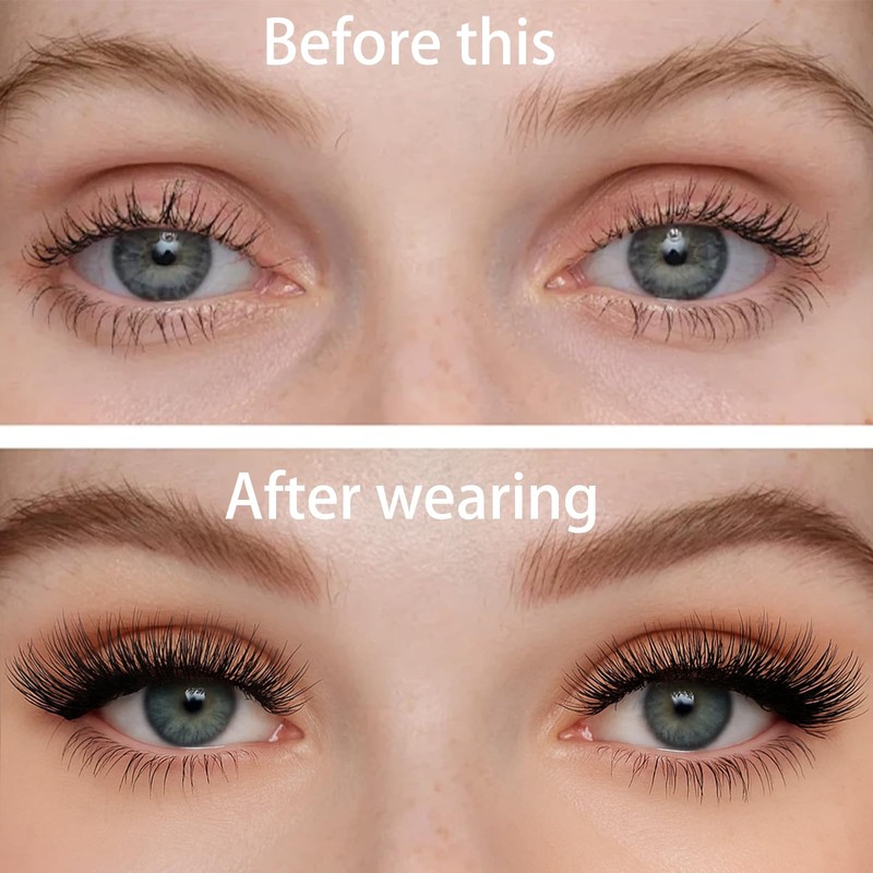 AYNKH Wimpern Extensions 144 Pcs C Curl Cluster Lashes DIY