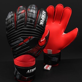 Goalie Goalkeeper Gloves with Pro Fingersaves, Strong Grip for The Toughest Saves, Protection to Prevent Injuries, Fit Match Training, Adult, Youth