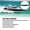 2PCS Marine for NMEA 2000 Terminators M12 Male Female 5