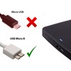 AJPARTS UK Micro B to USB C Adapter, 5Gbps High-Speed