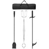 DcYourHome Fire Place Tools Sets with bag, Outdoor Fire Poker