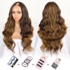 Oseti Blonde Highlights V Part Wig Body Wave V Part