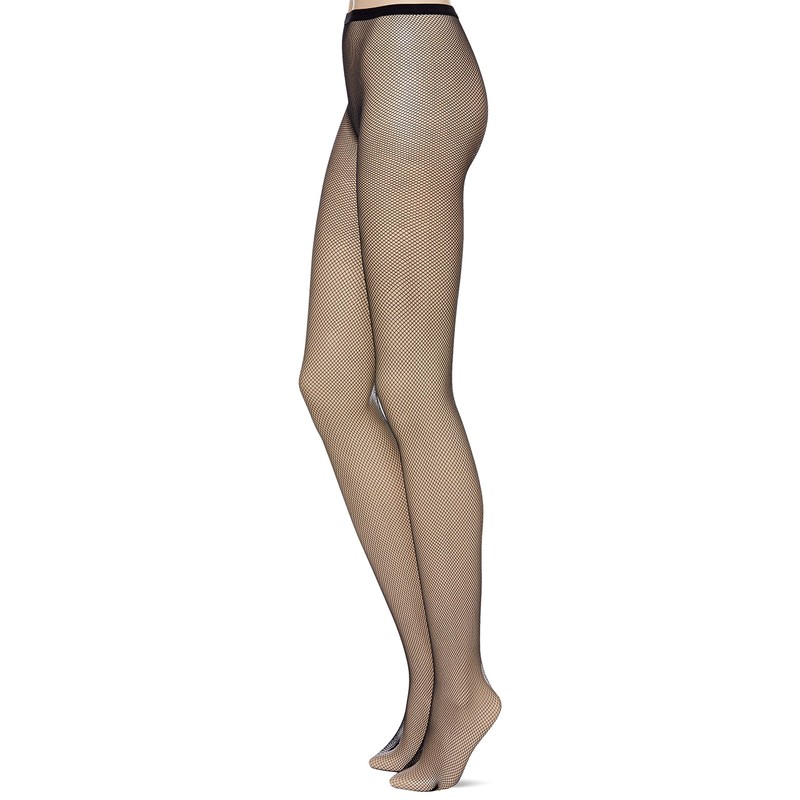 GUNZE Women's Stockings, Tuche Tuche Russell Net, 2 Pairs, Black