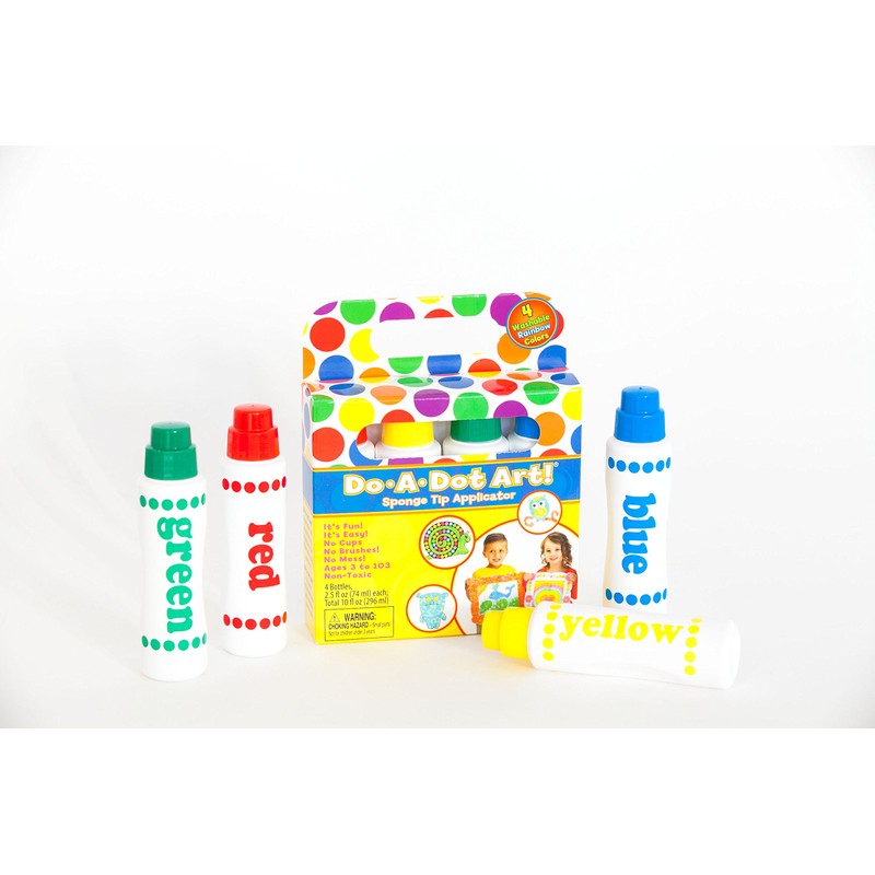 Do A Dot Art! Set of 4 Pack Rainbow Washable