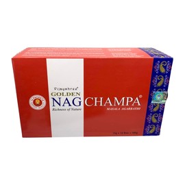 Vijayshree Agarbathi Golden NAG Champa Incense Sticks 15G X 12