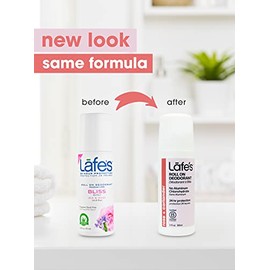 Lafes Desodorante Natural  Variedad de Desodorante Natural Sin Aluminio Roll-On de 3Oz  Cedro y Lima - Lavanda y Aloe - Rosa y Cilantro  Paquete de 3 