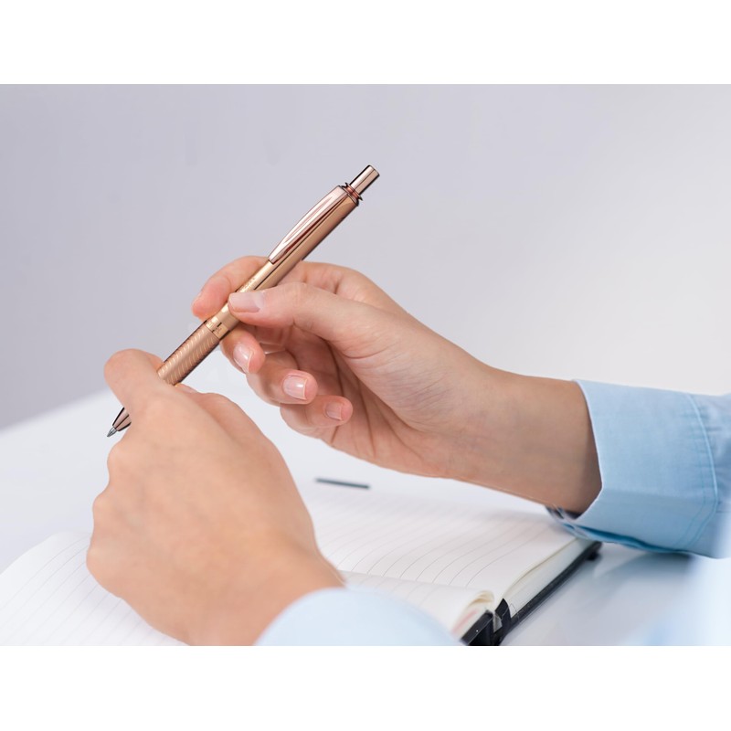 Pentel Energel Metallic Liquid Gel Pen 0.7mm Medium Nib Rose-Gold