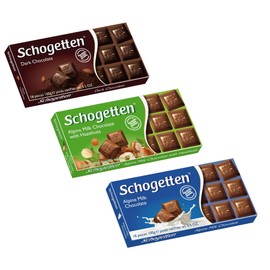 Schogetten German Assorted Chocolates, Variety Pack (Bundle of 3 chocolates)