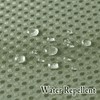 Gibelle No Hook Waffle Weave Shower Curtain with Snap-in Fabric