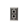 Elite Core Duplex Wall Plate w/2 XLR Male Connections D-2-2XM