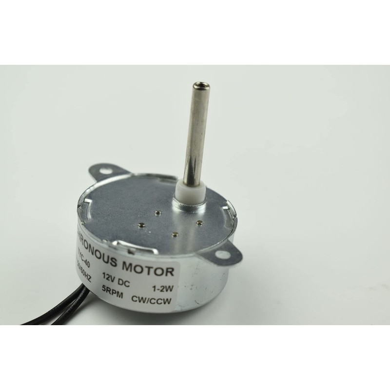 CHANCS Synchronous Motor TYC-40 DC 12V 5RPM Inner-Shaft Length 33mm