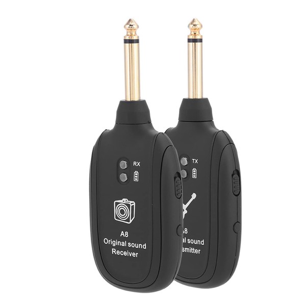 UHF Wireless Guitar System, Acogedor Guitar Transmitter Receiver, Built-in Rechargeable