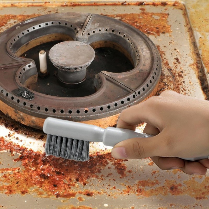 Cooktop Scraper | Kitchen Stainless Steel Scraper Stove Cleaning Brush