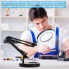 HITTI 【Upgraded】 12X LED Magnifying Lamp, 1,800 Lumens Stepless Dimmable,