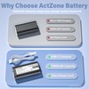 ActZone 2pack Upgraded 7000mAh Battery Compatible with MyQ Keypad Battery