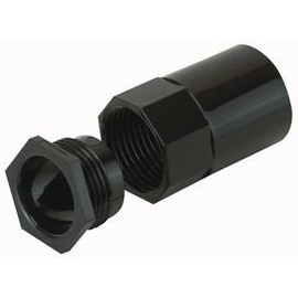 RND Conduit Female Adaptor BLK 20MM, Conduit Fittings Adapting Components Cable Management, Qty X 1