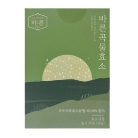 바른곡물효소 100% 국내산 20곡 통곡물 효소식품 누룽지맛 3g x 30포 100% Domestic Barley Grain Enzyme 20-Grain Whole Grain Enzyme Food Nurungji Flavor 3g x 30 Packs