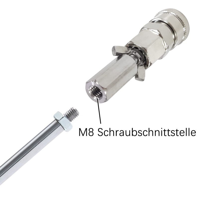 Jvnvlki Vac-U-Lock Adapter M8 Connectors for Piston Engine Linear Drive