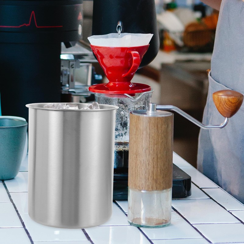 VOSAREA Ice Cube Bucket Stainless Steel Ice Bucket Wine Bucket