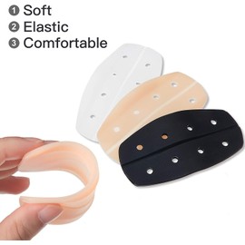 BaaSid Silicone bra strap cushion non-slip Soft shoulder dents Anti-Slip strap 6-Pair