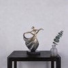 DOVDOV Modern Abstract Dancer Statue, Golden Dancer Sculpture, Contemporary Art
