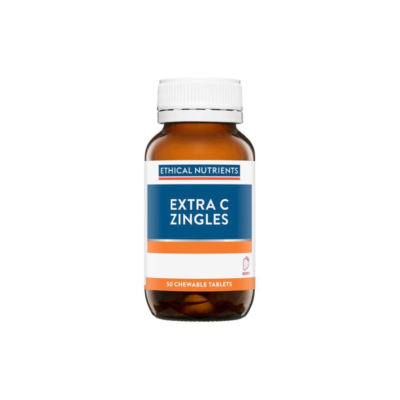 Ethical Nutrients Extra C Zingles Berry 50 Tablets
