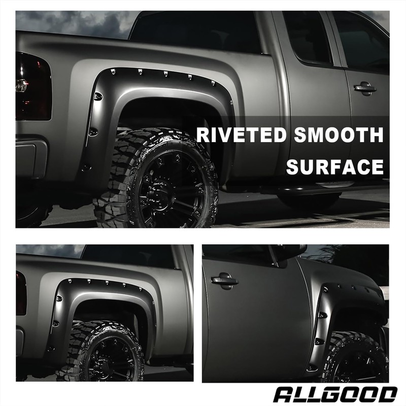 ALLGOOD Fender Flares Compatible with Dodge Ram 2500 3500 2003-2009/Fit