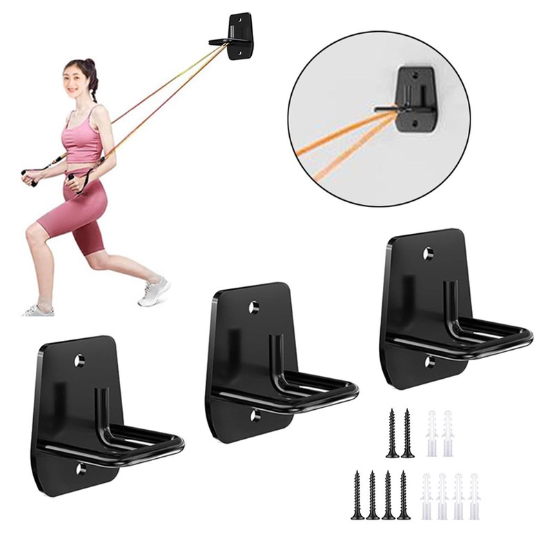rockible 3Pcs Wall Mount Resistance Bands Anchors System for Arm