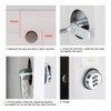 Mogokoyo 3-Digit Code Combination Lock Mailbox Lock Without Key Cam