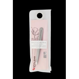 Staleks P-07 Eyebrow Tweezers with PVC Protective Case Total Length 9.5 cm
