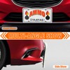 Front Bumper Tow Hook License Plate Mount Bracket Compatible with