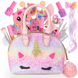 Makeup Set, Girls, Makeup Set, Toys, Children, Makeup Set, Elementary School, Children, Makeup Set, 6, 7, 8, 9, 10, 11, 12, 13 Years Old Girls, Birthday Gift, Crossbody Cosmetic Bag, Christmas Gift