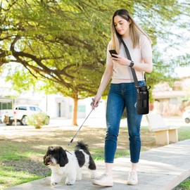 OYATON Water Bottle Holder with Adjustable Shoulder Strap, Universal Water Bottle Carrier Sling for 40oz - 64oz Wide Mouth Bottles, Perfect for Walking Hiking Camping (Exclude Water Bottle)