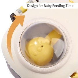 Bebamour Baby-Milchpulver-Spender Topf Formel-Spender für Baby-Snack-Spender(Brown,transparent Type)