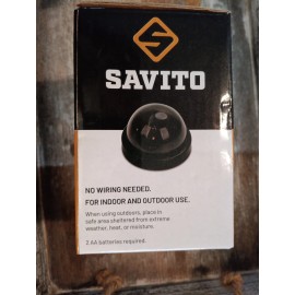Savito Dummy Security Camera With Flashing Light NIB Black Plastic No Wiring